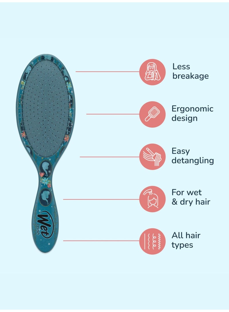 Wet Brush Original Detangler Hair Brush, Anna & Elsa (Disney Love) - Ultra-Soft IntelliFlex Bristles - Detangling Brush Glides Through Tangles (Wet Dry & Damaged Hair) - Women & Men - Image 4